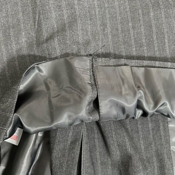 Women's Gray Double-Breasted Blazer - Picture 10 of 11